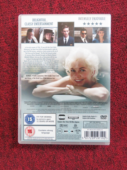 MY WEEK WITH MARILYN (DVD) MICHELLE WILLIAMS EDDIE REDMAYNE 2011 REGION 2