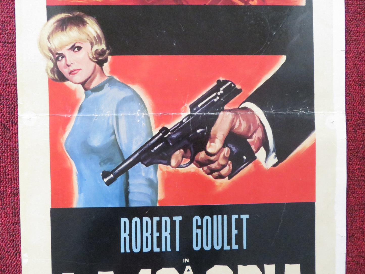 I DEAL IN DANGER ITALIAN LOCANDINA POSTER ROBERT GOULET CHRISTINE CARERE 1966