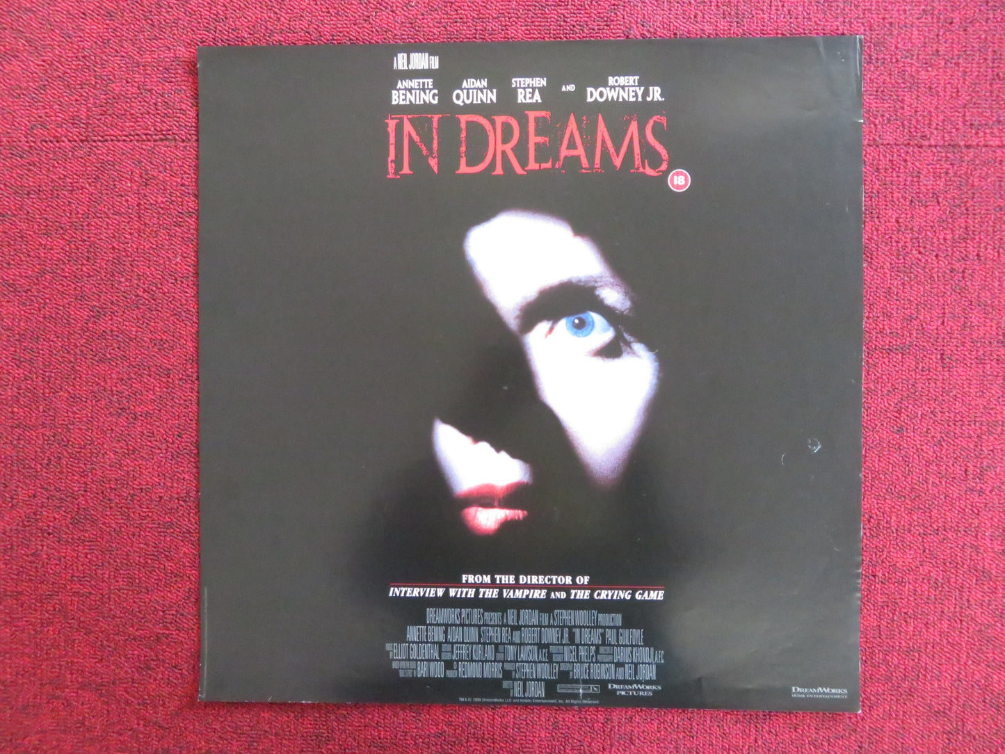 IN DREAMS VHS VIDEO POSTER ANNETTE BENING AIDAN QUINN 1998