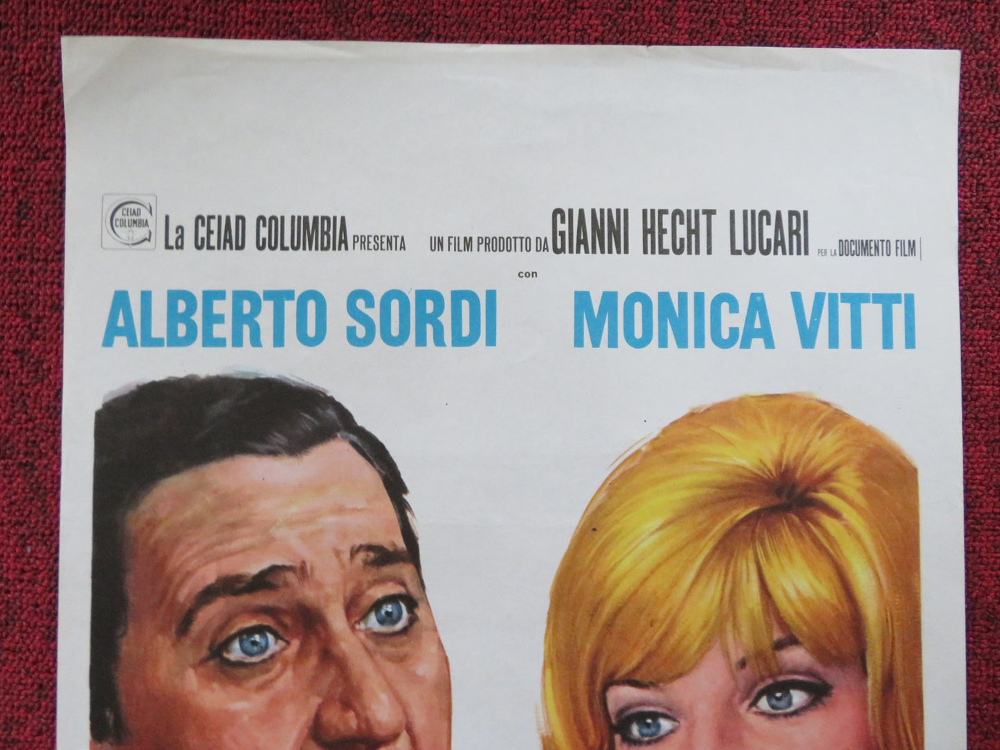 HELP ME, MY LOVE ITALIAN LOCANDINA POSTER ALBERTO SORDI MONICA VITTI 1969