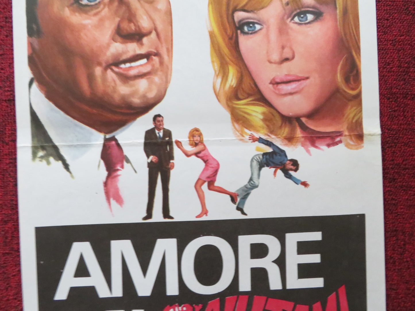 HELP ME, MY LOVE ITALIAN LOCANDINA POSTER ALBERTO SORDI MONICA VITTI 1969