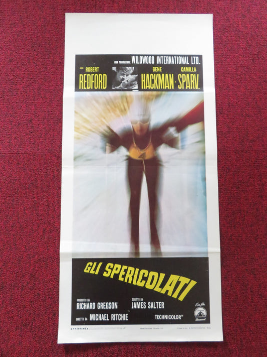 DOWNHILL RACER ITALIAN LOCANDINA POSTER ROBERT REDFORD GENE HACKMAN 1970