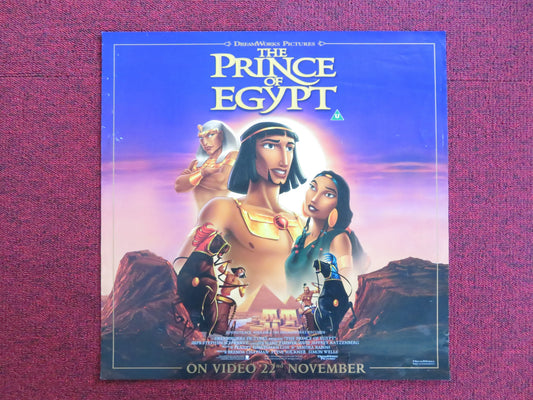 THE PRINCE OF EGYPT VHS VIDEO POSTER VAL KILMER RALPH FIENNES 1998