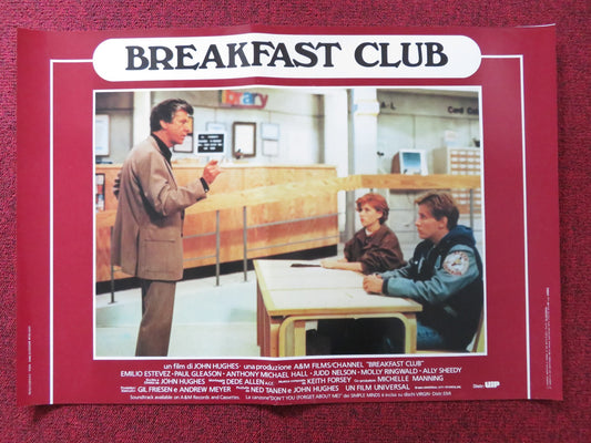 THE BREAKFAST CLUB - D ITALIAN FOTOBUSTA POSTER ESTEVEZ RINGWALD SHEEDY 1985