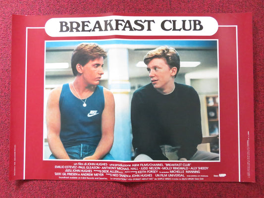 THE BREAKFAST CLUB - E ITALIAN FOTOBUSTA POSTER ESTEVEZ RINGWALD SHEEDY 1985