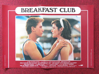 THE BREAKFAST CLUB - H ITALIAN FOTOBUSTA POSTER ESTEVEZ RINGWALD SHEEDY 1985