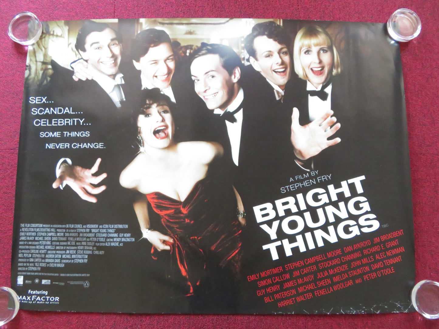 BRIGHT YOUNG THINGS UK QUAD ROLLED POSTER MICHAEL SHEEN JAMES MCAVOY 2003