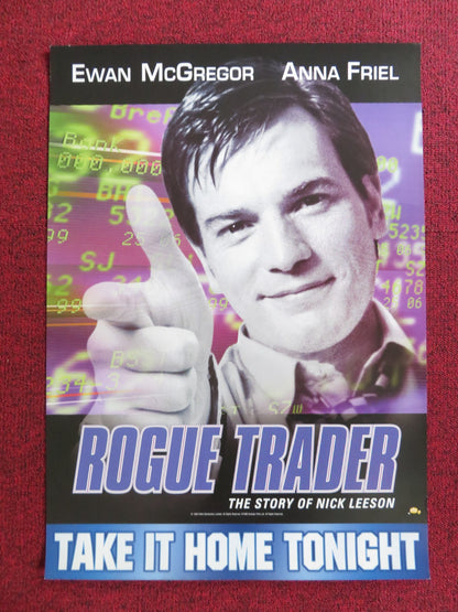 ROGUE TRADER VHS VIDEO POSTER EWAN MCGREGOR ANNA FRIEL 1999