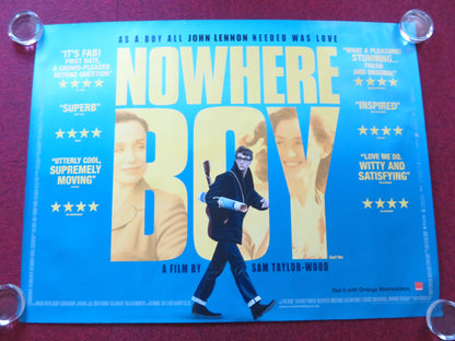 NOWHERE BOY UK QUAD ROLLED POSTER AARON TAYLOR-JOHNSON ANNE-MARIE DUFF 2009