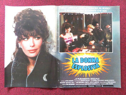 WEIRD SCIENCE - E ITALIAN FOTOBUSTA POSTER KELLY LEBROCK A. MICHAEL HALL 1985