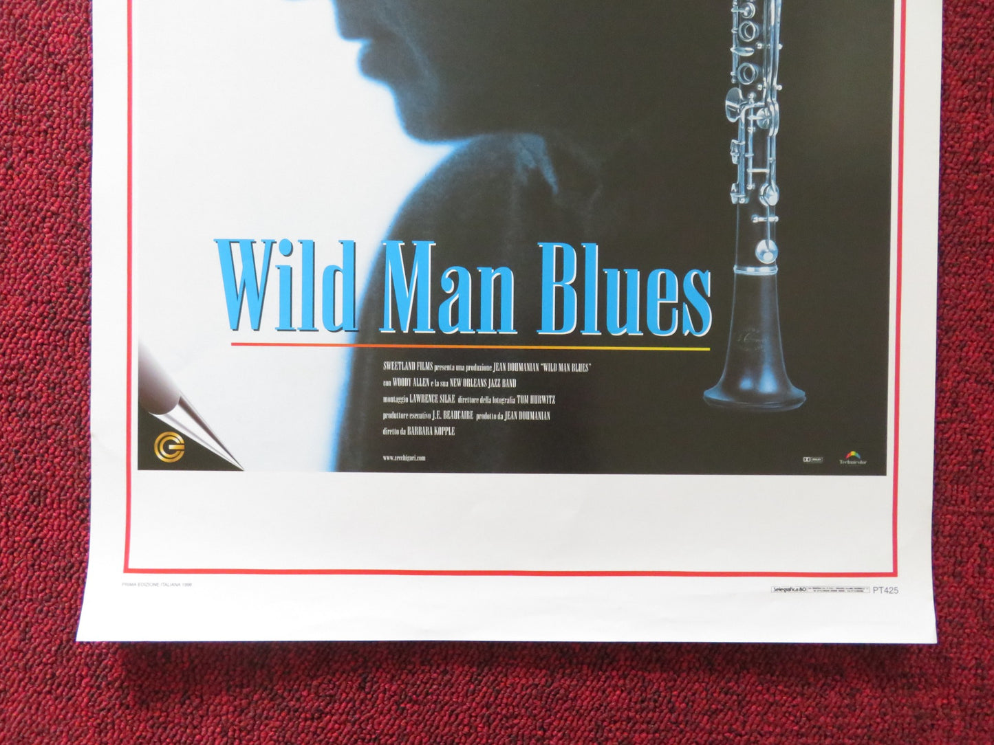 WILD MAN BLUES ITALIAN LOCANDINA POSTER WOODY ALLEN SOON-YI PREVIN 1998