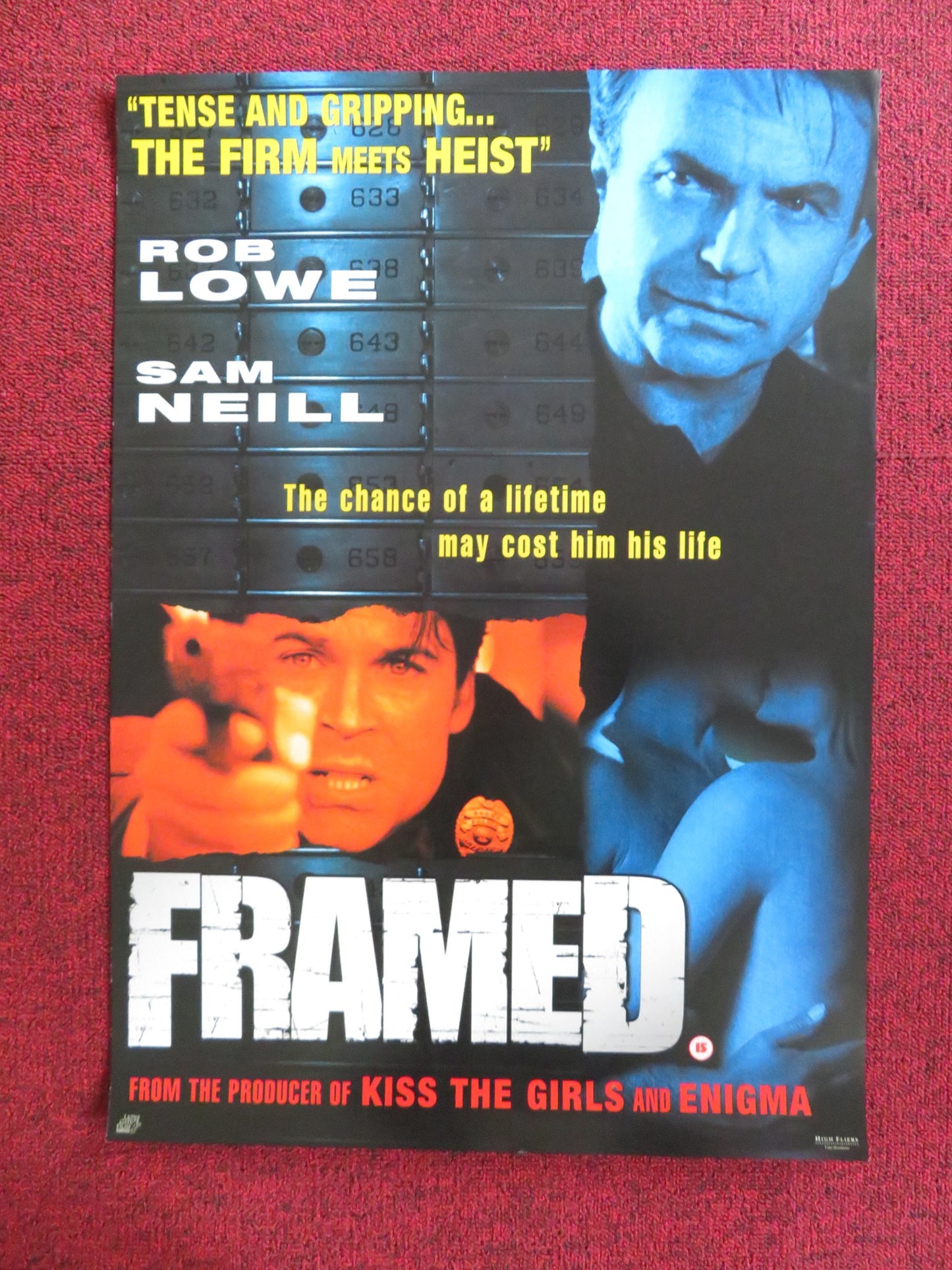 FRAMED VHS VIDEO POSTER ROB LOWE SAM NEILL 2002