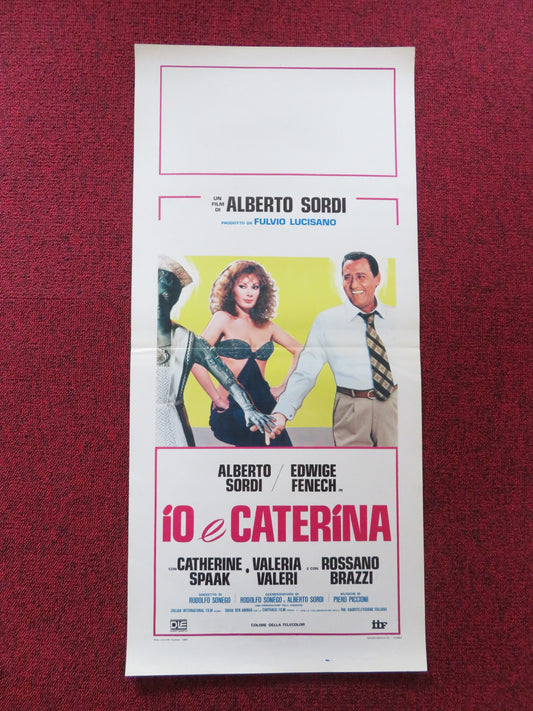 IO E CATERINA ITALIAN LOCANDINA POSTER ALBERTO SORDI EDWIGE FENECH 1980