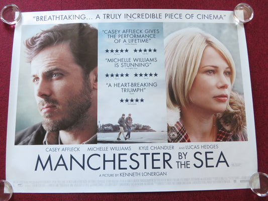 MANCHESTER BY THE SEA UK QUAD ROLLED POSTER CASEY AFFLECK MICHELLE WILLIAMS 2016