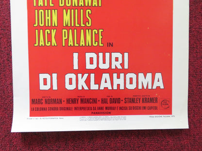 OKLAHOMA CRUDE ITALIAN LOCANDINA POSTER GEORGE C. SCOTT FAYE DUNAWAY 1973