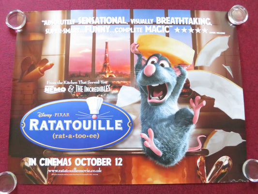 RATATOUILLE UK QUAD ROLLED POSTER PATTON OSWALT IAN HOLM 2007