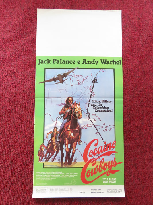 COCAINE COWBOYS ITALIAN LOCANDINA POSTER JACK PALANCE ANDY WARHOL 1982