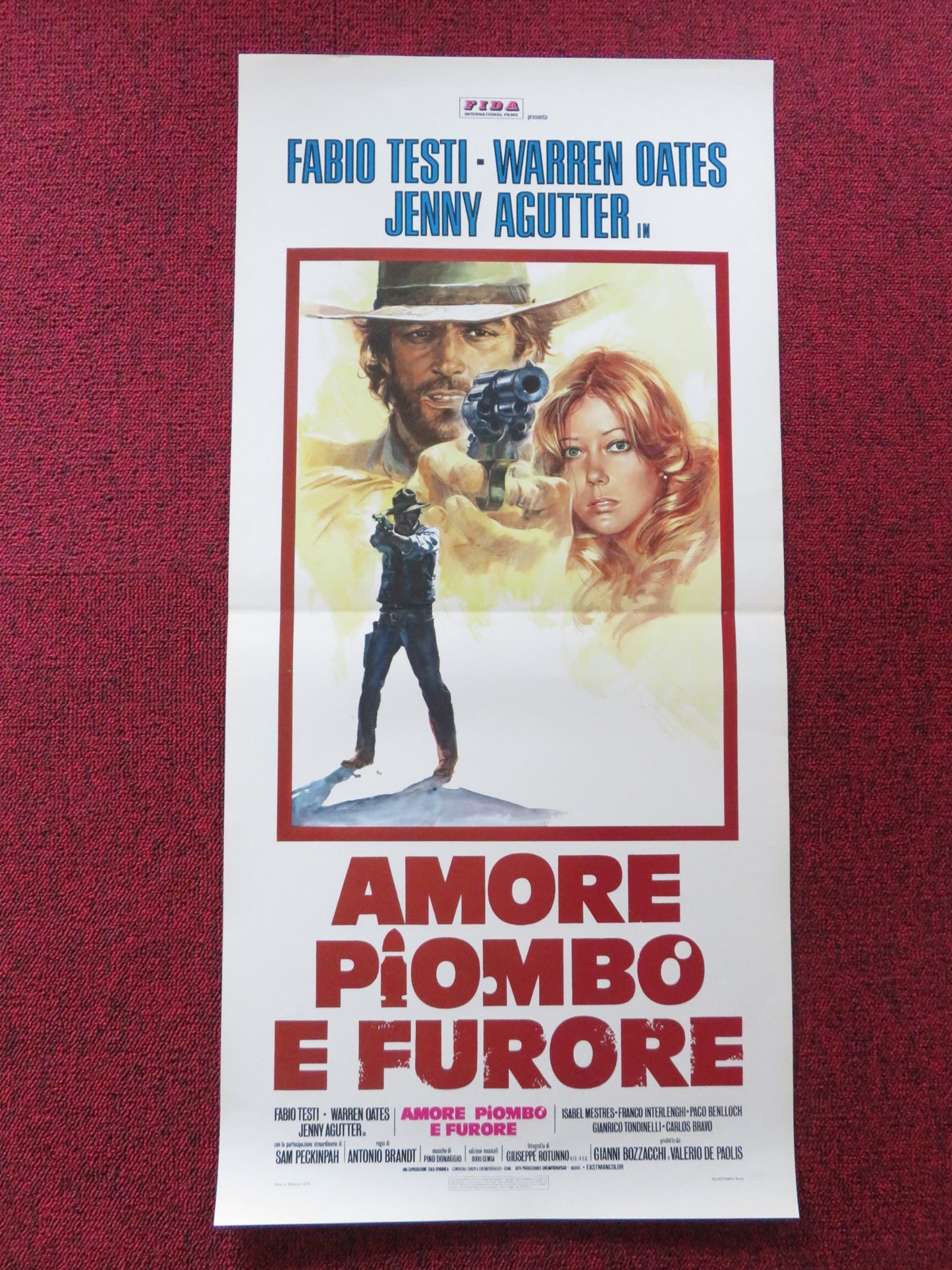 CHINA 9, LIBERTY 37 ITALIAN LOCANDINA POSTER FABIO TESTI WARREN OATES 1978