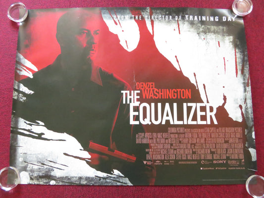 THE EQUALIZER UK QUAD ROLLED POSTER DENZEL WASHINGTON CHLOE GRACE MORETZ 2014