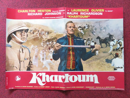 BATTLE FOR KHARTOUM - B ITALIAN FOTOBUSTA POSTER CHARLTON HESTON OLIVIER 1966