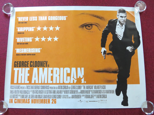 THE AMERICAN UK QUAD ROLLED POSTER GEORGE CLOONEY IRINA BJORKLUND 2010