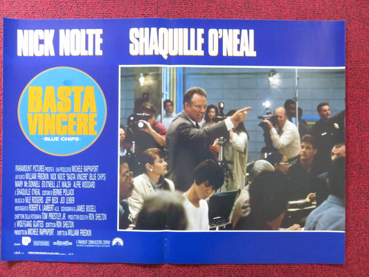 BLUE CHIPS - D ITALIAN FOTOBUSTA POSTER NICK NOLTE SHAQUILLE O'NEAL 1994