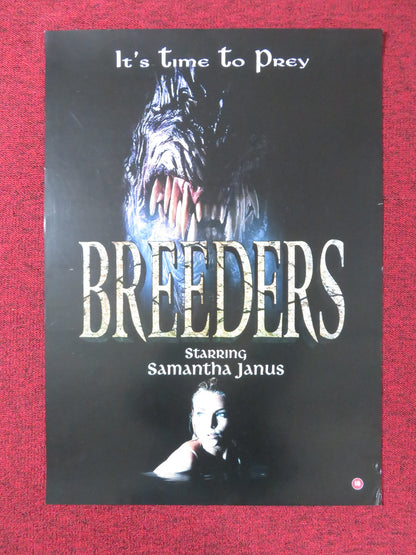 BREEDERS VHS VIDEO POSTER SAMANTHA JANUS TODD JENSEN 1997