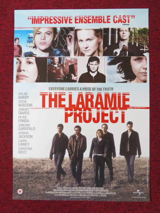 THE LARAMIE PROJECT VHS VIDEO POSTER STEVE BUSCEMI CHRISTINA RICCI 2002