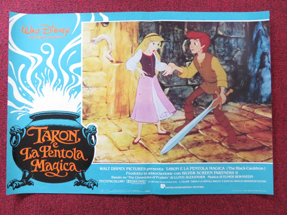 THE BLACK CAULDRON - C ITALIAN FOTOBUSTA POSTER DISNEY GRANT BARDSLEY 1985