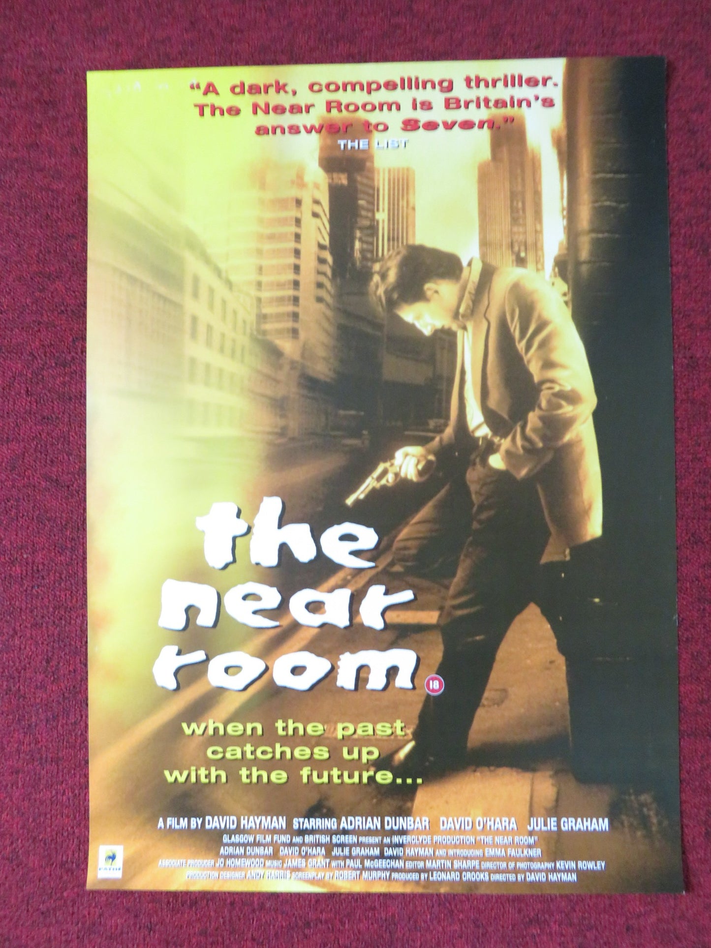 THE NEAR ROOM VHS VIDEO POSTER ADRIAN DUNBAR DAVID O'HARA 1995