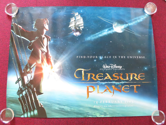 TREASURE PLANET UK QUAD ROLLED POSTER DISNEY JOSEPH GORDON-LEVITT 2002