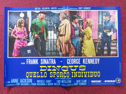 DIRTY DINGUS MAGEE - D ITALIAN FOTOBUSTA POSTER FRANK SINATRA G. KENNEDY 1970