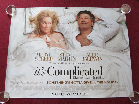 IT'S COMPLICATED UK QUAD ROLLED POSTER MERYL STREEP ALEC BALDWIN 2009