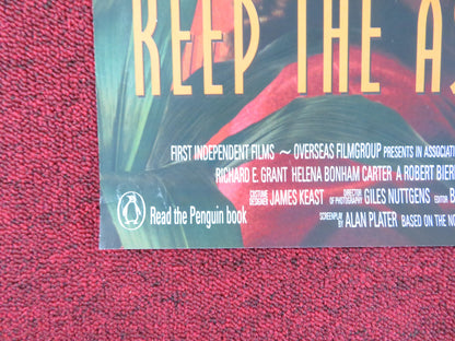 KEEP THE ASPIDISTRA FLYING VHS VIDEO POSTER R.GRANT HELENA BONHAM CARTER 1997