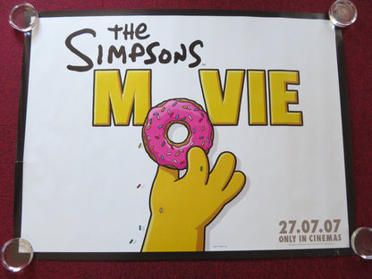 THE SIMPSONS MOVIE UK QUAD ROLLED POSTER DAN CASTELLANETA JULIE KAVNER 2007