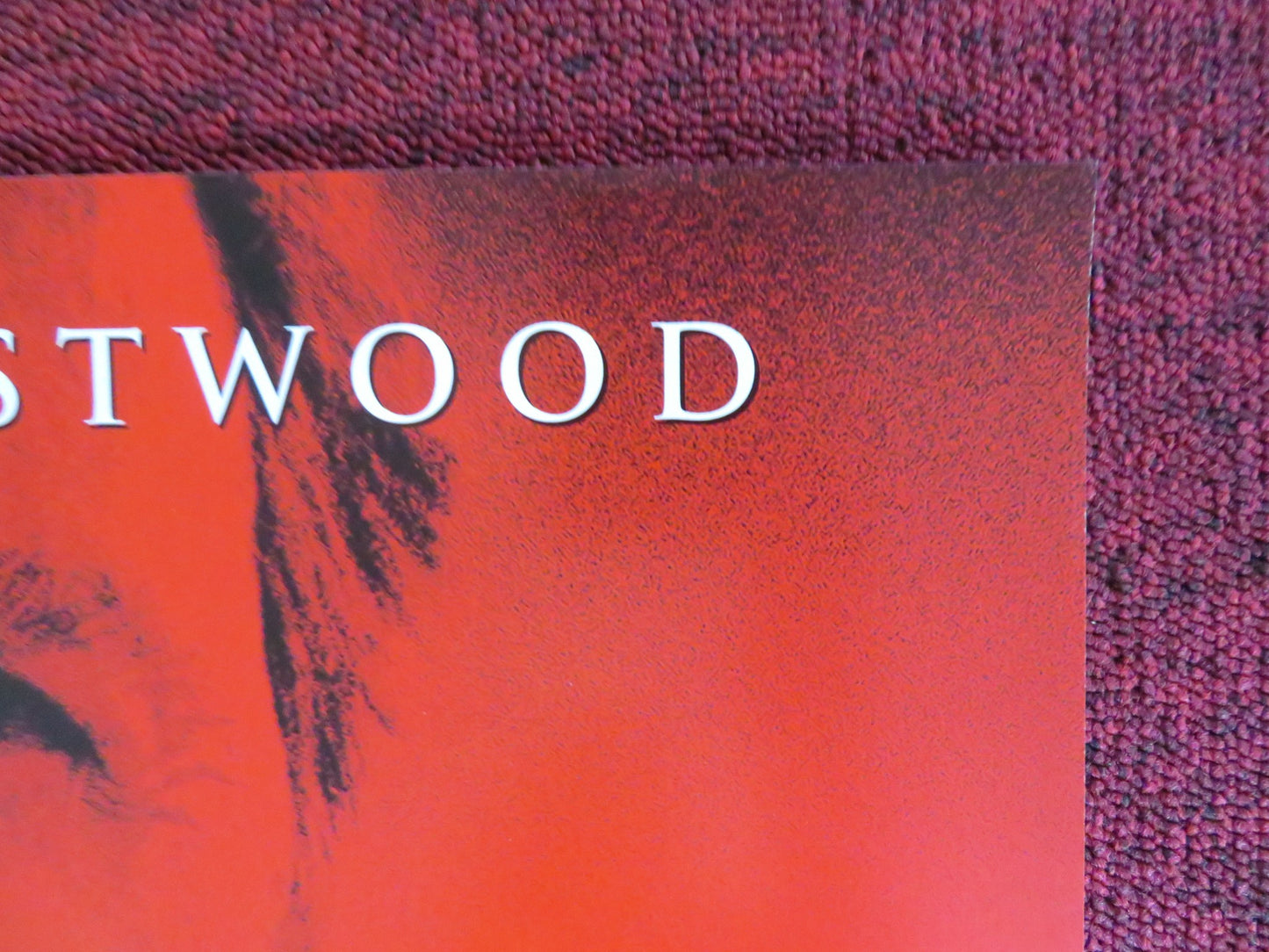 BLOOD WORK VHS VIDEO POSTER CLINT EASTWOOD JEFF DANIELS 2002