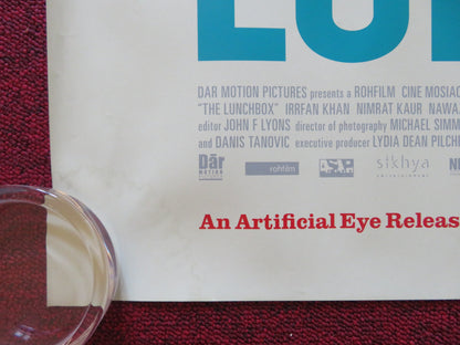 THE LUNCHBOX UK QUAD ROLLED POSTER IRRFAN KHAN NIMRAT KAUR 2013