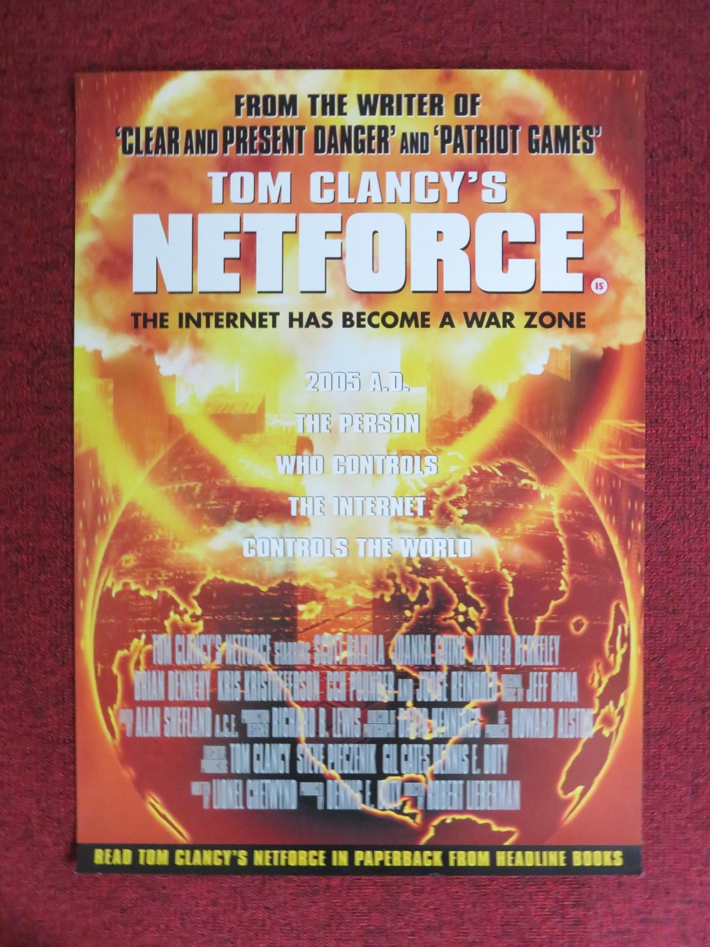 NETFORCE VHS POSTER POSTER SCOTT BAKULA JOANNA GOING 1999