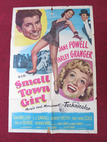 SMALL TOWN GIRL FOLDED US ONE SHEET POSTER JANE POWELL FARLEY GRANGER 1953