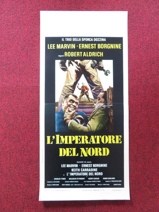 EMPEROR OF THE NORTH ITALIAN LOCANDINA POSTER LEE MARVIN ERNEST BORGNINE 1973