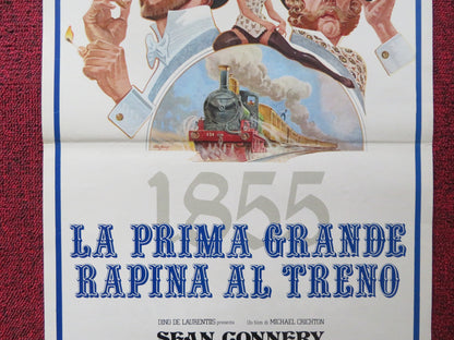 THE GREAT TRAIN ROBBERY ITALIAN LOCANDINA POSTER SEAN CONNERY D. SUTHERLAND 1979