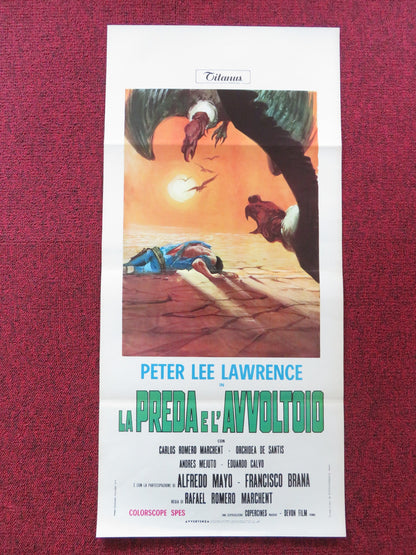 PREY OF VULTURES ITALIAN LOCANDINA POSTER PETER LEE LAWRENCE 1971