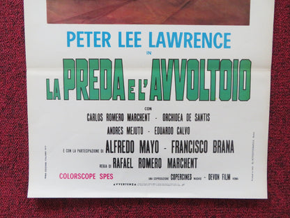 PREY OF VULTURES ITALIAN LOCANDINA POSTER PETER LEE LAWRENCE 1971