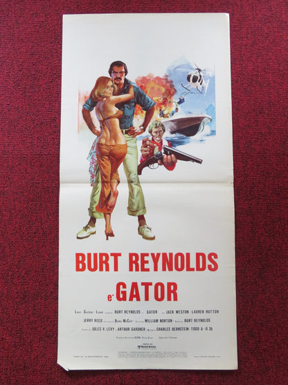 GATOR ITALIAN LOCANDINA POSTER BURT REYNOLDS LAUREN HUTTON 1976