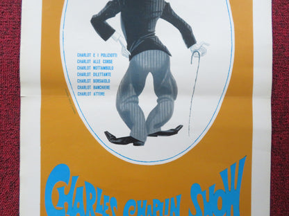 CHARLES CHAPLIN SHOW ITALIAN LOCANDINA POSTER PIOVANO 1972