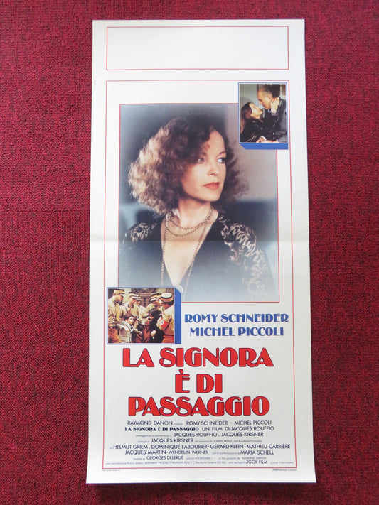 THE PASSERBY ITALIAN LOCANDINA POSTER ROMY SCHNEIDER MICHEL PICCOLI 1983