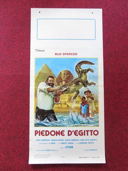 FLATFOOT IN EGYPT ITALIAN LOCANDINA POSTER BUD SPENCER ENZO CANNAVALE 1980