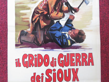 RED TOMAHAWK ITALIAN LOCANDINA POSTER HOWARD KEEL JOHN CAULFIELD 1967