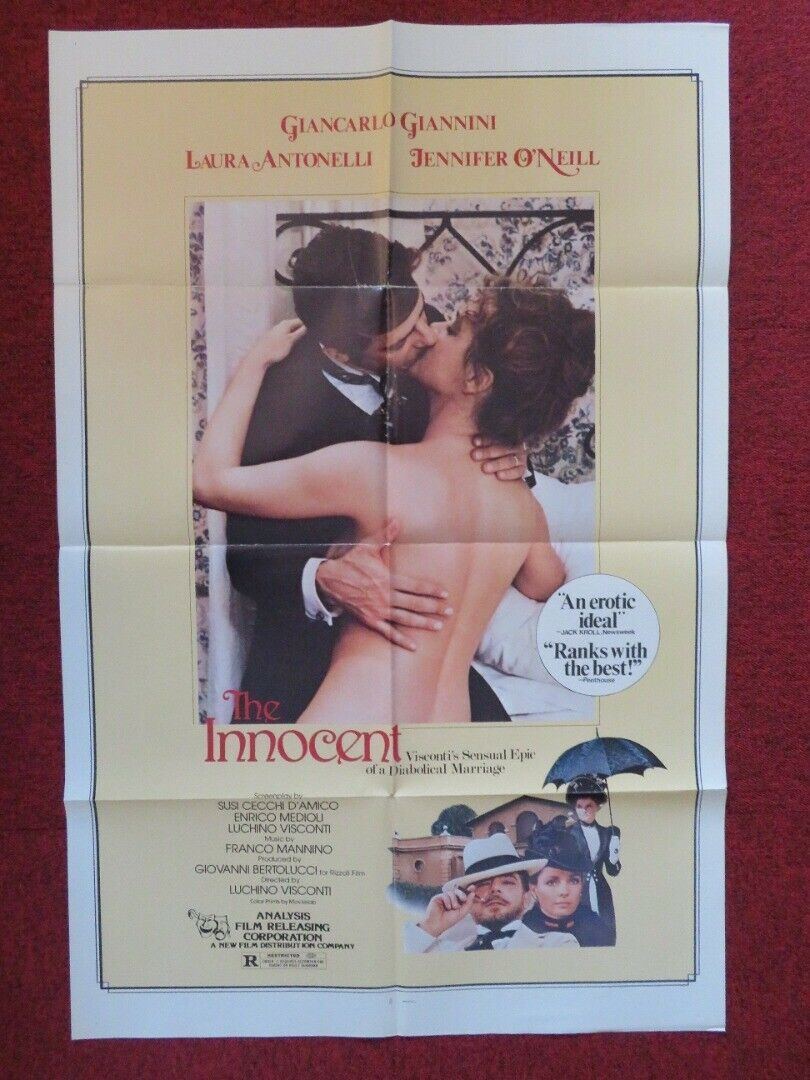 "INNOCENT/ L'Innocent FOLDED US ONE SHEET POSTER GIANCARLO GIANNINI 1976 - Rendezvous Cinema