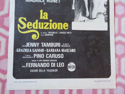 "LA SEDUZIONE / Seduction " ITALIAN LOCANDINA (27.5"x13") POSTER 1973 - Rendezvous Cinema